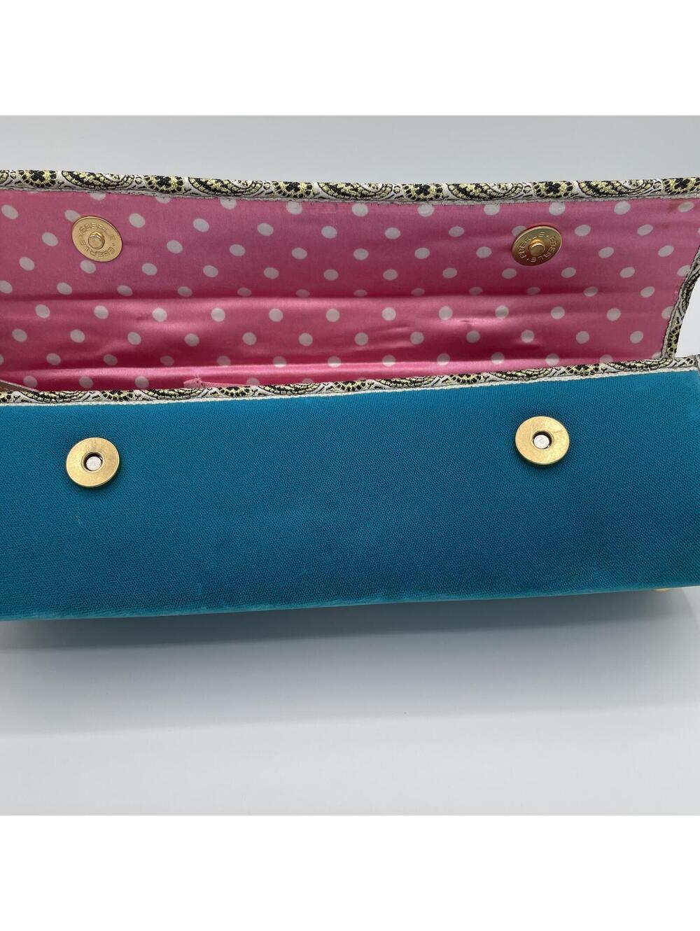 Sandra Doll Handmade Velvet Boho Boutique Top Handle Bag RARE - Picture 9 of 9